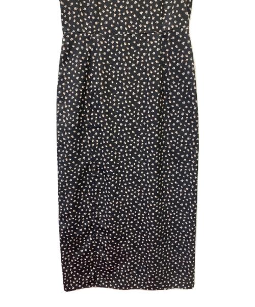 Whim Gazette（ウィムガゼット）Whim Gazette (ウィムガゼット) フラワープリントワンピース ブラック サイズ:Fの古着・服飾アイテム