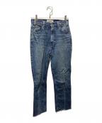 Obladaオブラダ）の古着「HIGH WAIST CUT OFF ハイウエストカットオフ」｜インディゴ