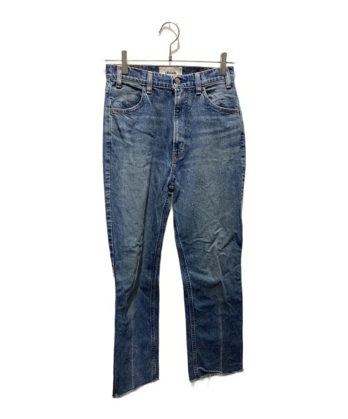 Oblada（オブラダ）Oblada (オブラダ) HIGH WAIST CUT OFF ハイウエストカットオフ インディゴ サイズ:23の古着・服飾アイテム