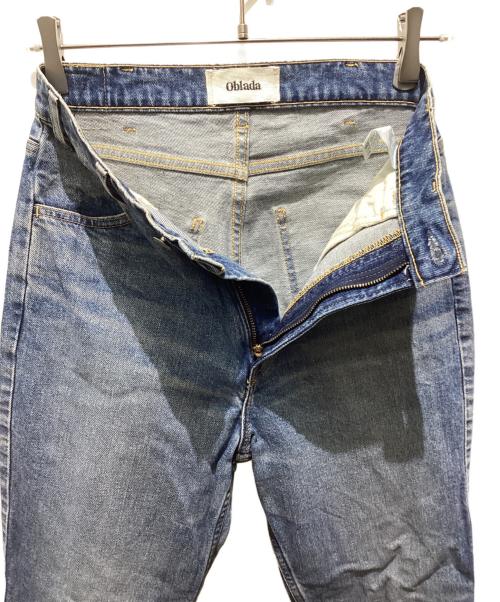 Oblada（オブラダ）Oblada (オブラダ) HIGH WAIST CUT OFF ハイウエストカットオフ インディゴ サイズ:23の古着・服飾アイテム