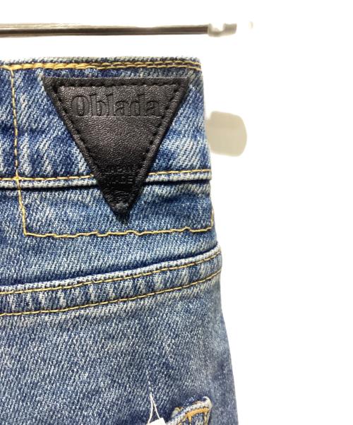Oblada（オブラダ）Oblada (オブラダ) HIGH WAIST CUT OFF ハイウエストカットオフ インディゴ サイズ:23の古着・服飾アイテム