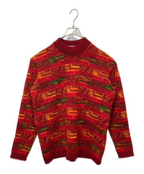 Sportdress Rugaya（－）Sportdress Rugaya (－) クルーネックニット レッド サイズ:Mの古着・服飾アイテム