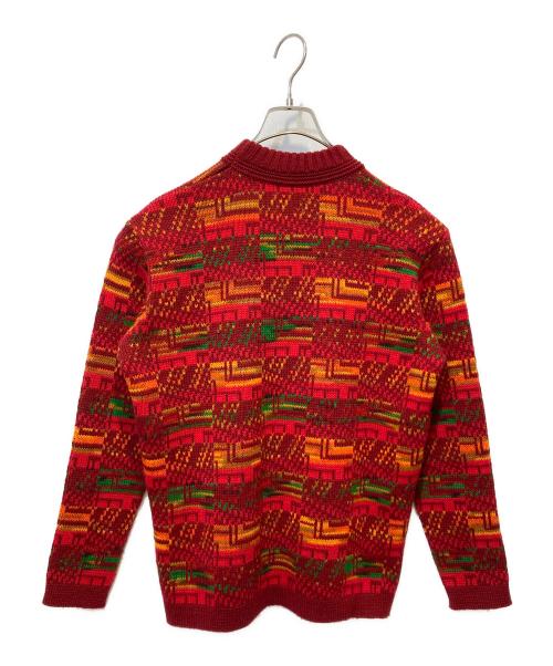 Sportdress Rugaya（－）Sportdress Rugaya (－) クルーネックニット レッド サイズ:Mの古着・服飾アイテム