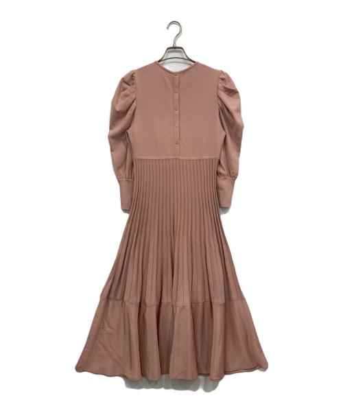 ANAYI（アナイ）ANAYI (アナイ) ドッキングプリーツ切り替え ワンピース ピンク サイズ:38の古着・服飾アイテム