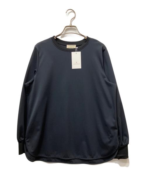 UNITED ARROWS（ユナイテッドアローズ）UNITED ARROWS (ユナイテッドアローズ) ポンチシャツテールカットソー ネイビー サイズ:FREEの古着・服飾アイテム