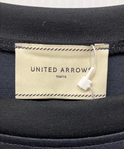 UNITED ARROWS（ユナイテッドアローズ）UNITED ARROWS (ユナイテッドアローズ) ポンチシャツテールカットソー ネイビー サイズ:FREEの古着・服飾アイテム