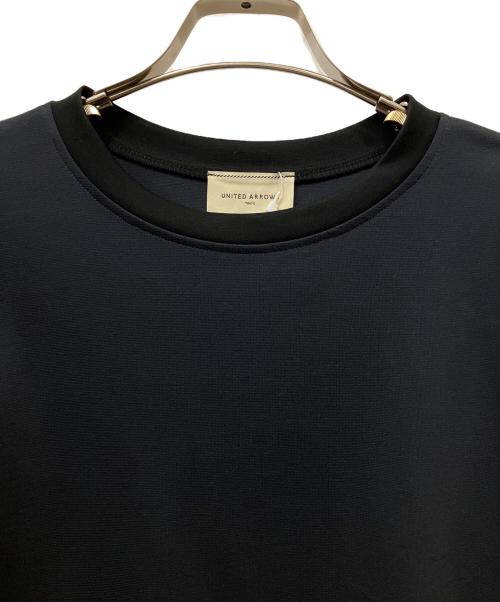 UNITED ARROWS（ユナイテッドアローズ）UNITED ARROWS (ユナイテッドアローズ) ポンチシャツテールカットソー ネイビー サイズ:FREEの古着・服飾アイテム