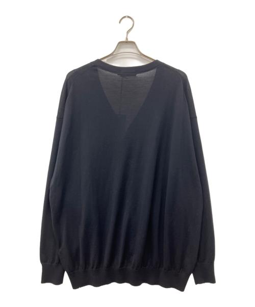 Graphpaper（グラフペーパー）Graphpaper (グラフペーパー) High Gauge Knit Cardigan ブラック サイズ:3の古着・服飾アイテム