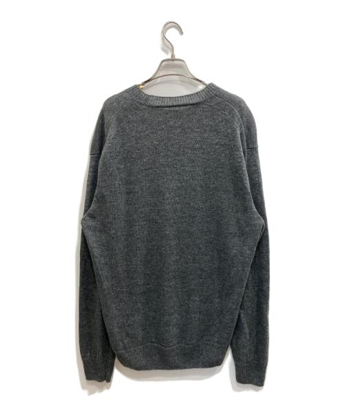 BATONER（バトナ―）BATONER (バトナ―) WASHED HIGH COUNT LINEN CREW NECK L/S　ウォッシュド　ハイ　カウント　リネン　クリー　ネック グレー サイズ:3の古着・服飾アイテム