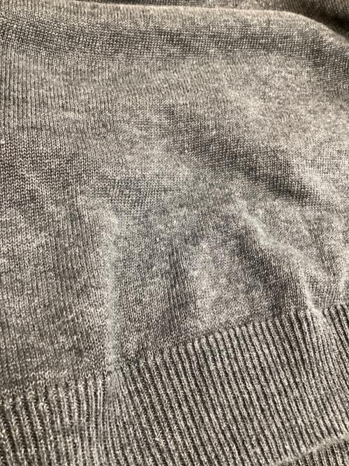 BATONER（バトナ―）BATONER (バトナ―) WASHED HIGH COUNT LINEN CREW NECK L/S　ウォッシュド　ハイ　カウント　リネン　クリー　ネック グレー サイズ:3の古着・服飾アイテム