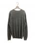 BATONER（バトナ―）の古着「WASHED HIGH COUNT LINEN CREW NECK L/S　ウォッシュド　ハイ　カウント　リネン　クリー　ネック」｜グレー
