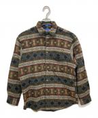 PENDLETONペンドルトン）の古着「ネイティブ柄ウールシャツ」｜グレー×ブラウン