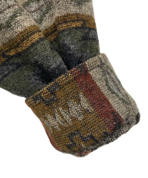 PENDLETON（ペンドルトン）PENDLETON (ペンドルトン) ネイティブ柄ウールシャツ グレー×ブラウン サイズ:Mの古着・服飾アイテム