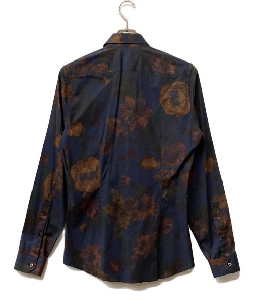 GUCCI（グッチ）GUCCI (グッチ) 花柄シャツ ネイビー サイズ:38の古着・服飾アイテム