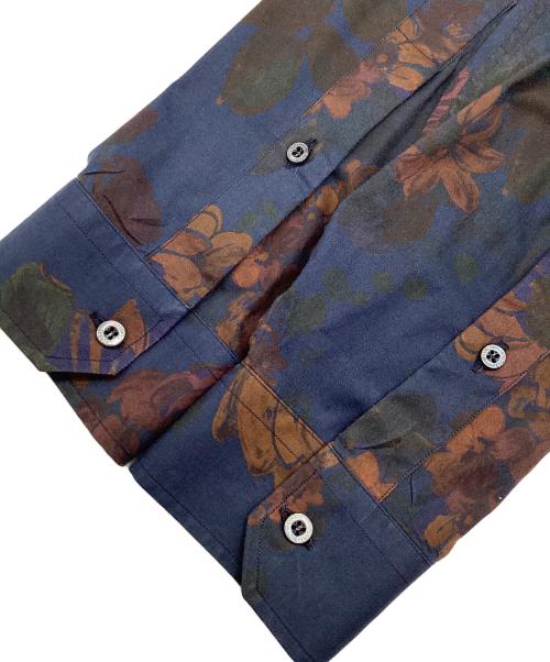 GUCCI（グッチ）GUCCI (グッチ) 花柄シャツ ネイビー サイズ:38の古着・服飾アイテム