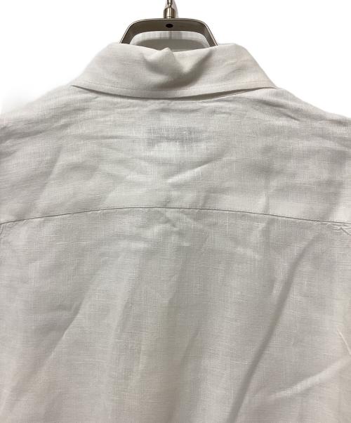 LACOSTE（ラコステ）LACOSTE (ラコステ) リネンボタンダウンシャツ ホワイト サイズ:FR38の古着・服飾アイテム