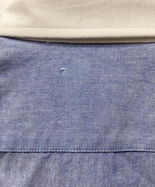 GUY ROVER（ギローバー）GUY ROVER (ギローバー) 丸襟シャツ ブルー×ホワイト サイズ:41の古着・服飾アイテム