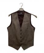 TAGLIATORE×Brilla per il gustoタリアトーレ×ブリッラ ペル イルグースト）の古着「コラボ BRIAN/F ヘリンボーンジレ」｜ブラウン
