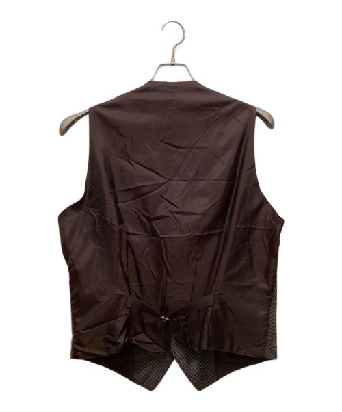 TAGLIATORE（タリアトーレ）TAGLIATORE (タリアトーレ) BRIAN/F ヘリンボーンジレ ブラウン サイズ:50の古着・服飾アイテム