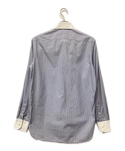 GUY ROVER（ギローバー）GUY ROVER (ギローバー) クレリックカラーシャツ ブルー サイズ:41の古着・服飾アイテム