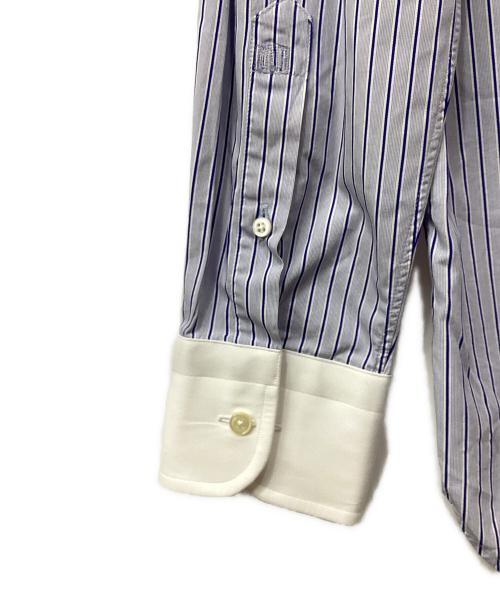 GUY ROVER（ギローバー）GUY ROVER (ギローバー) クレリックカラーシャツ ブルー サイズ:41の古着・服飾アイテム