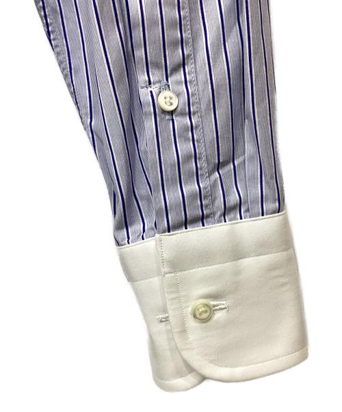 GUY ROVER（ギローバー）GUY ROVER (ギローバー) クレリックカラーシャツ ブルー サイズ:41の古着・服飾アイテム