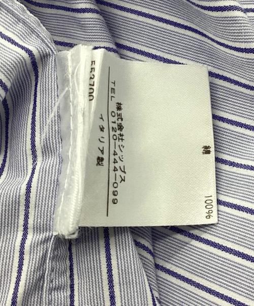 GUY ROVER（ギローバー）GUY ROVER (ギローバー) クレリックカラーシャツ ブルー サイズ:41の古着・服飾アイテム