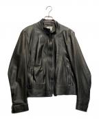 EMMETI×BEAMSエンメティ×ビームス）の古着「別注シングルレザーライダース」｜ブラック