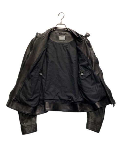 EMMETI（エンメティ）EMMETI (エンメティ) BEAMS (ビームス) 別注シングルレザーライダース ブラック サイズ:50の古着・服飾アイテム