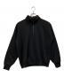 AURALEE（オーラリー）の古着「BAGGY POLYESTER SWEAT HALF ZIP P/O」｜ブラック