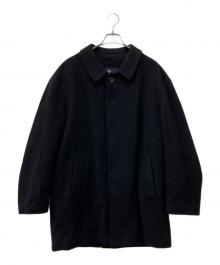 BURBERRY LONDON（バーバリーロンドン）の古着「ウールカシミヤステンカラーコート」｜ブラック