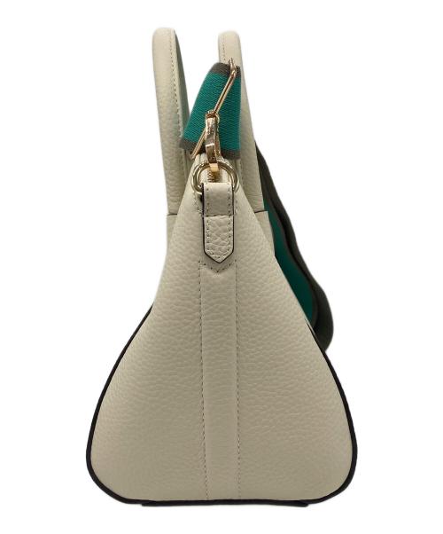 HAYNI.（ヘイニ）HAYNI. (ヘイニ) 本革2wayショルダートートバッグ ホワイトの古着・服飾アイテム