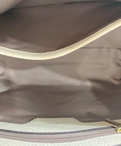 HAYNI.（ヘイニ）HAYNI. (ヘイニ) 本革2wayショルダートートバッグ ホワイトの古着・服飾アイテム