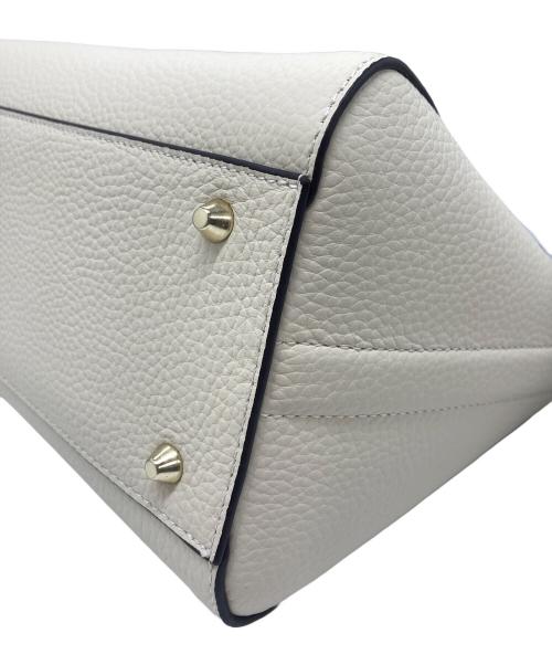 HAYNI.（ヘイニ）HAYNI. (ヘイニ) 本革2wayショルダートートバッグ ホワイトの古着・服飾アイテム