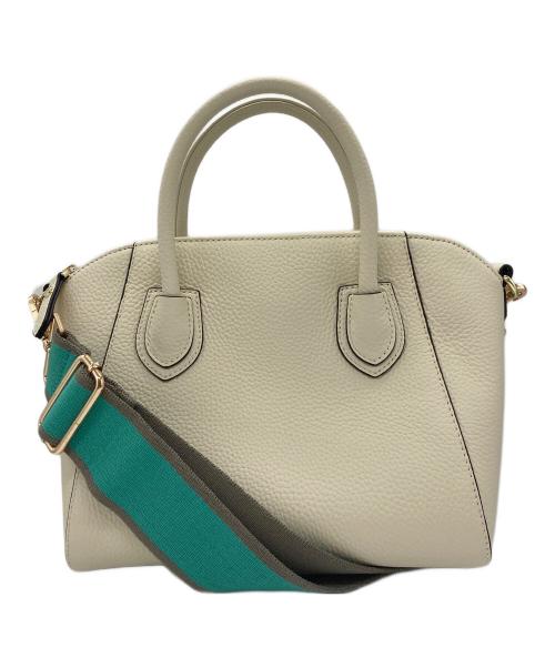 HAYNI.（ヘイニ）HAYNI. (ヘイニ) 本革2wayショルダートートバッグ ホワイトの古着・服飾アイテム