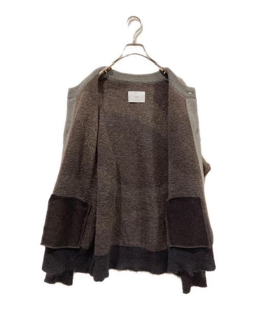 ssstein（シュタイン）ssstein (シュタイン) Gradation Mohair Knit Cardigan ブラウン サイズ:Sの古着・服飾アイテム