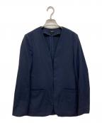 theoryセオリー）の古着「ノーカラージャケット」｜ネイビー