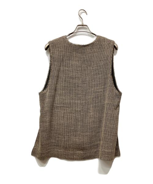 Spick and Span（スピック＆スパン）Spick and Span (スピック＆スパン) リネンツイードベスト ブラウン サイズ:Freeの古着・服飾アイテム