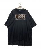 DIESELディーゼル）の古着「ロゴプリントワンピース」｜ブラック