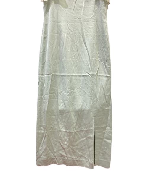 FRAY ID（フレイ アイディー）FRAY ID (フレイ アイディー) フリルスリーブコンビドレス グリーン サイズ:1の古着・服飾アイテム