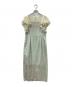 FRAY ID (フレイ アイディー) フリルスリーブコンビドレス グリーン サイズ:1：5000円