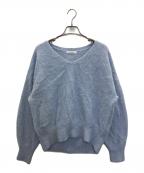 La TOTALITEラ ト―タリテ）の古着「FOXカシミヤVネックプルオーバー」｜ブルー