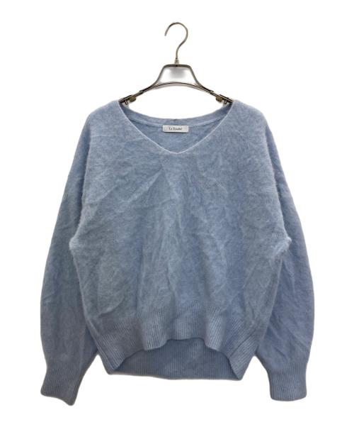 La TOTALITE（ラ ト―タリテ）La TOTALITE (ラ ト―タリテ) FOXカシミヤVネックプルオーバー ブルー サイズ:FREEの古着・服飾アイテム