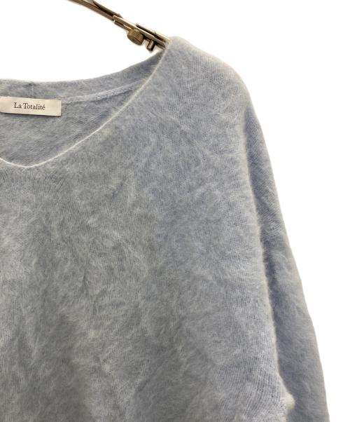 La TOTALITE（ラ ト―タリテ）La TOTALITE (ラ ト―タリテ) FOXカシミヤVネックプルオーバー ブルー サイズ:FREEの古着・服飾アイテム