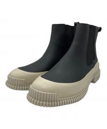 CAMPER（カンペール）の古着「アンクルブーツ」｜ブラック×アイボリー