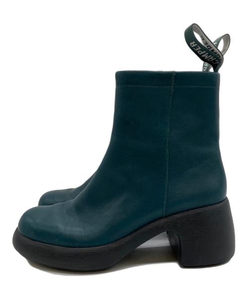 CAMPER（カンペール）CAMPER (カンペール) アンクルカットヒールブーツ ブルー サイズ:SIZE37の古着・服飾アイテム
