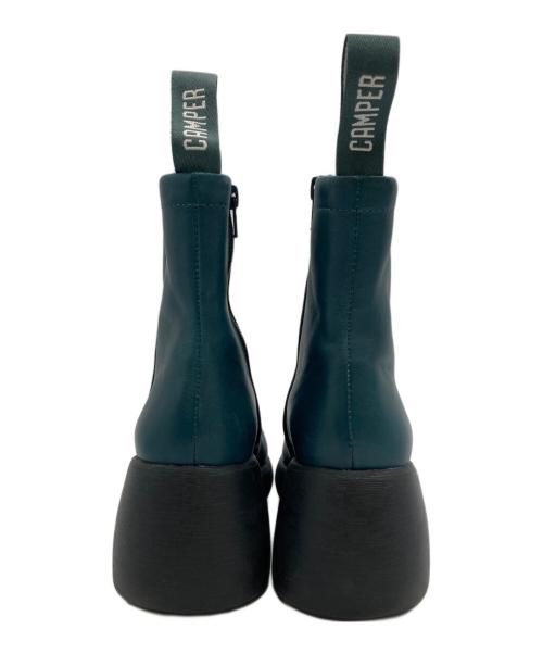 CAMPER（カンペール）CAMPER (カンペール) アンクルカットヒールブーツ ブルー サイズ:SIZE37の古着・服飾アイテム