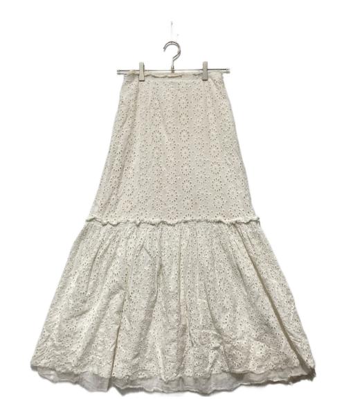 NOWOS（ノーウォス）nowos (ノーウォス) レーススカート ホワイト サイズ:Sの古着・服飾アイテム