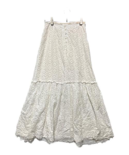 NOWOS（ノーウォス）nowos (ノーウォス) レーススカート ホワイト サイズ:Sの古着・服飾アイテム