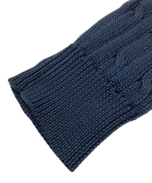 RALPH LAUREN（ラルフローレン）RALPH LAUREN (ラルフローレン) コットンケーブルニット ネイビー サイズ:XXLの古着・服飾アイテム